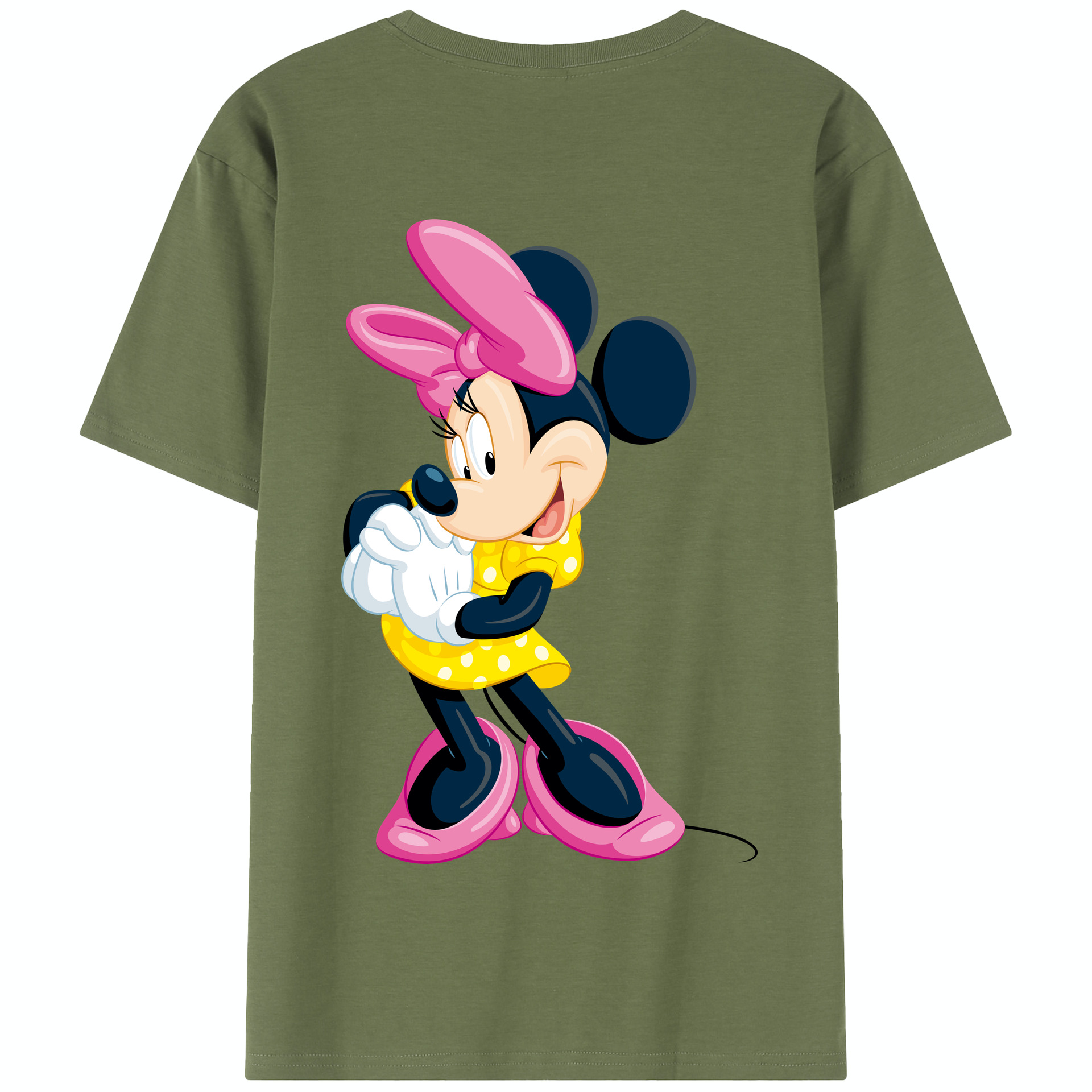 （画像用） ミッキーマウス Mickey Mouse 綿100％半袖Tシャツ（背面プリント）